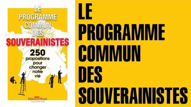 France Souveraine, programme commun
