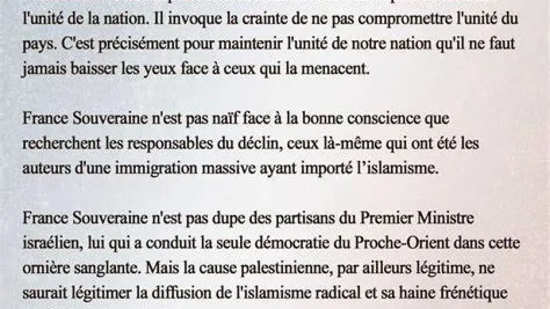 COMMUNIQUÉ : Notre position sur la marche contre l’antisémitisme.